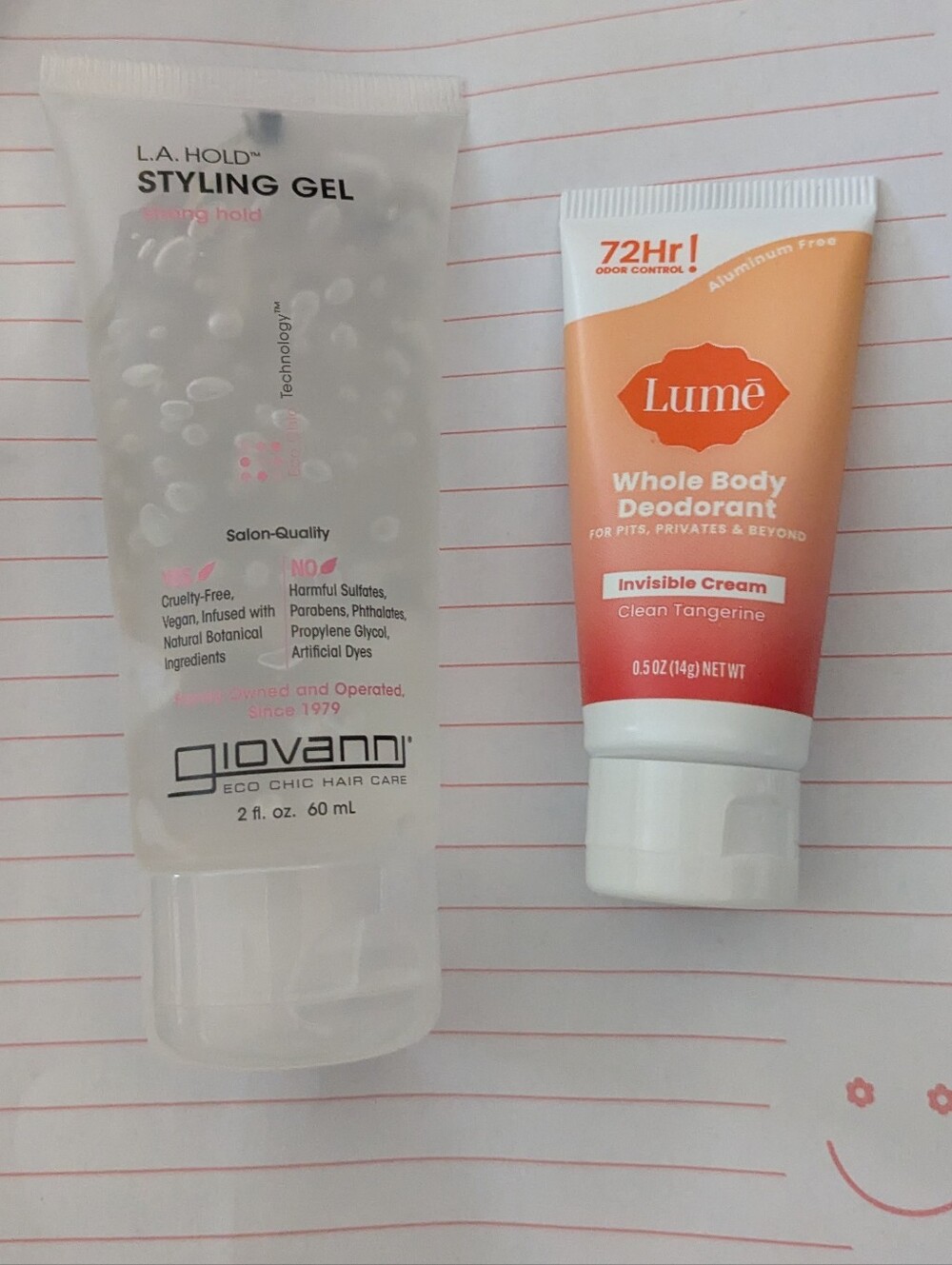 Giovanni L.A. Hold Styling Gel - Clear And Lume Deodorant Lotion